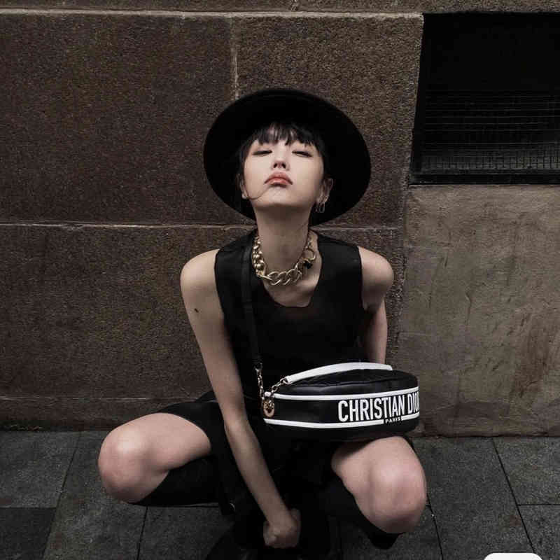 

Vibe Hobo Bags Series Advanced Simple Sports Style Black Messenger Handbag