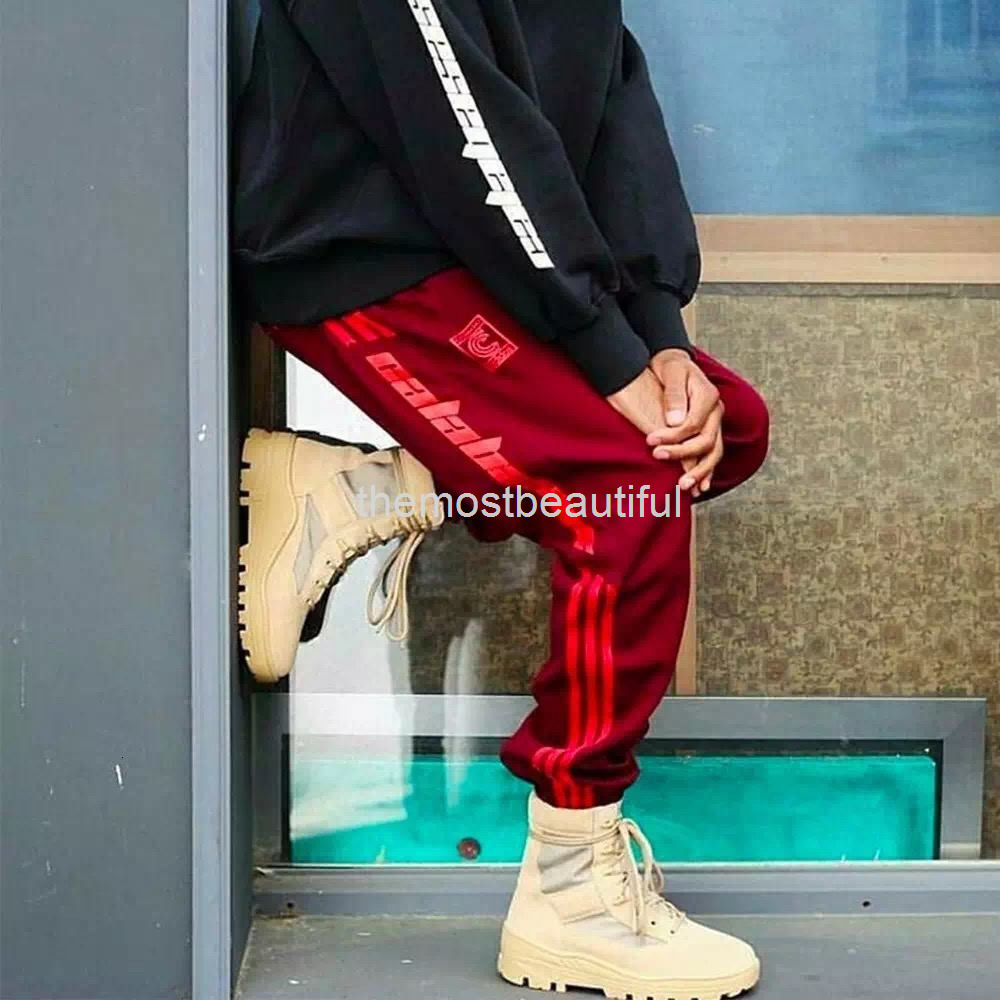 

Men's Pants Hip hop Kanye's coconut splicing bar printing male and female lovers' Sports Leisure Leggings, 2# packing bag
