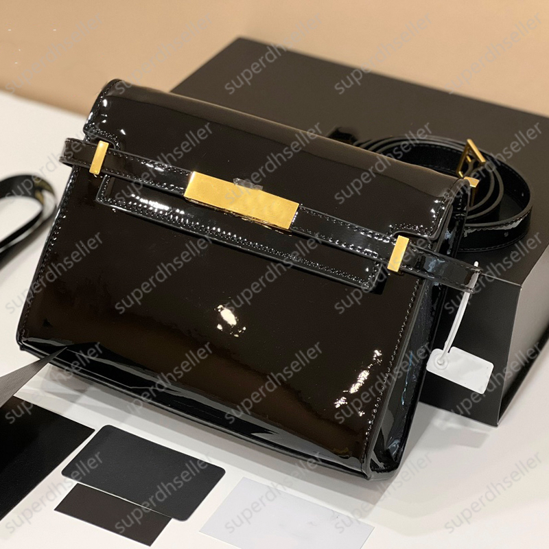 

Fashion Patent Leather Lady Bag Tote Handbag Crossbody Shoulder Bags Wallet Purse High Quality Craftsmanship Saddle Pochette Clutch Party, Increase feight