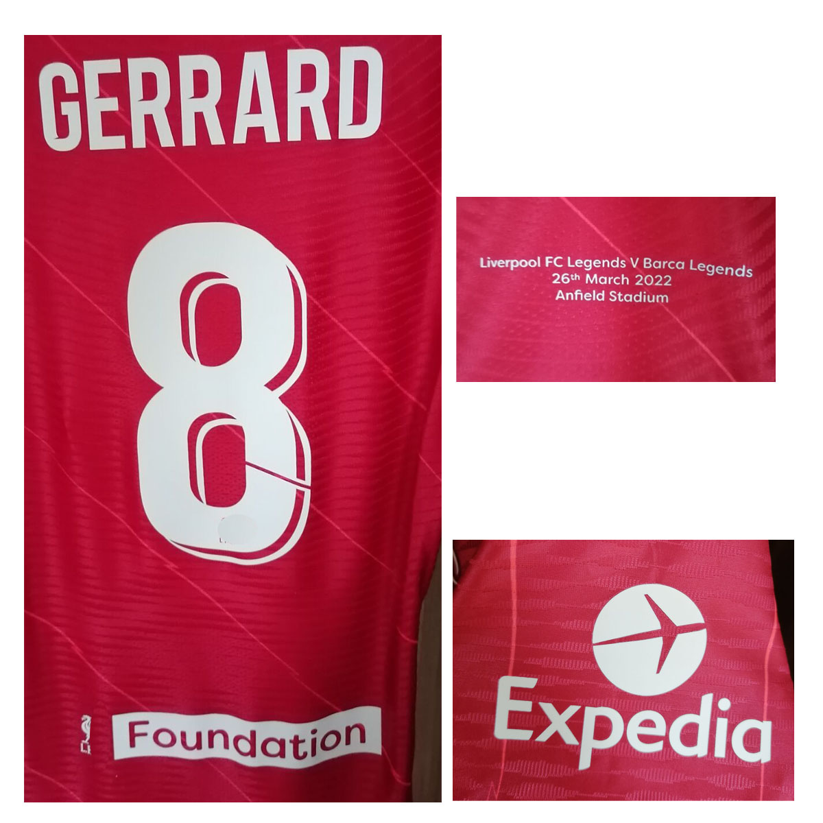 

American College Football Wear Player version Legends Game Maillot Gerrard Carragher Kuyt With foundation Match Details Maillot Sports Shirt, Legend game