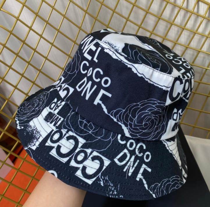 

Cotton Bucket Hats for Women 2022 New Designer Wide Brim Letter Printed Black bone Curved Casquette Snapback Sun Cap Hip hop Streetwear Hat