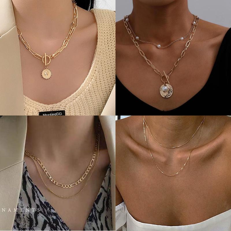 

Chains Vintage Carved Coin Thick Chain Buckle Necklace Bohemian Punk Metal Collar Choker Fashion Women Jewelry 2022Chains