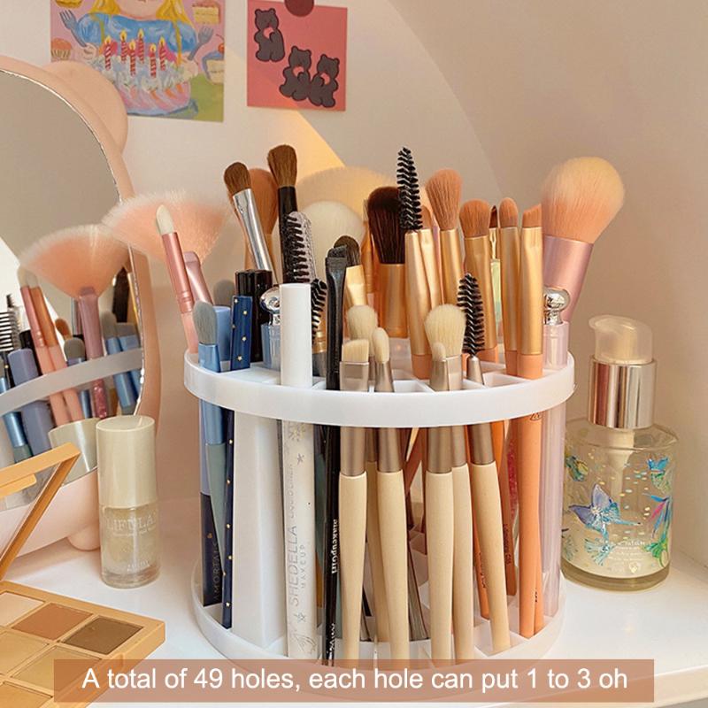 

Storage Boxes & Bins Cosmetics Makeup Brush Box Table Tool Pen Nail Polish Cosmetic Household, White