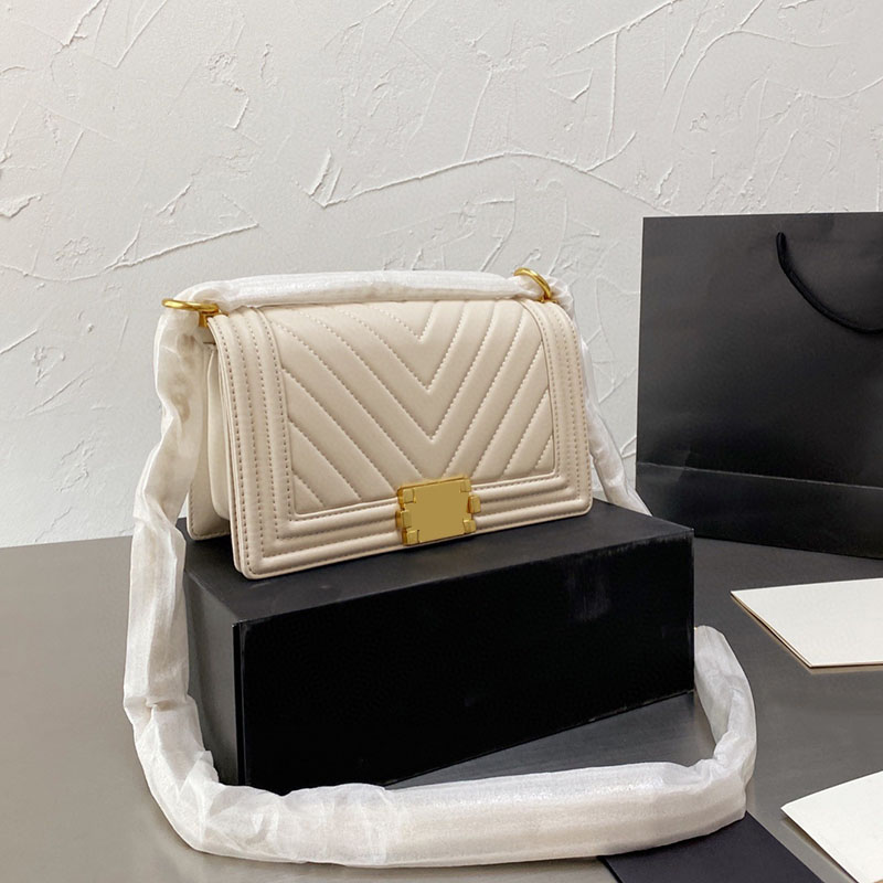 

22P Womens Classic Falp Quilted Lambskin Quilted Bags Gold/Silver Metal Diamond Lattice/V-stitch Crossbody Shoulder Purse Adjustable Strap, Box