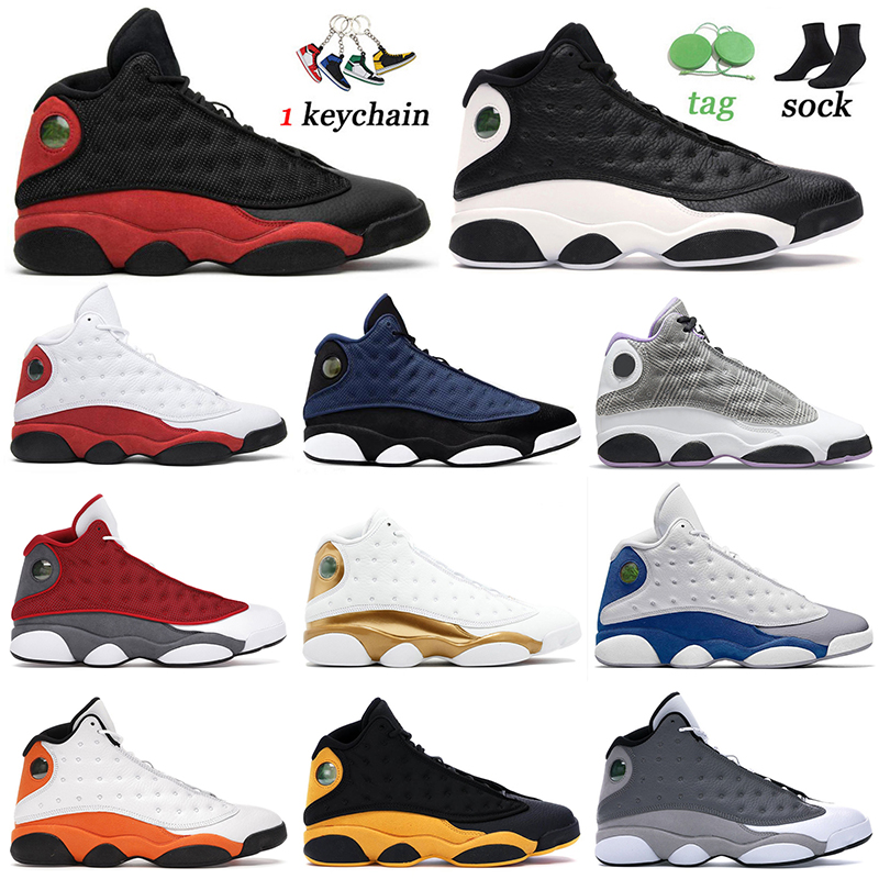 

Top Quality Mens 13s Basketball Shoes Jumpman 13 High Sneakers Bred Reverse He Got Game Chicago Houndstooth Red Flint French Blue Black Cat Men Women Trainers EUR 36-47, D7 hyper royal 40-47
