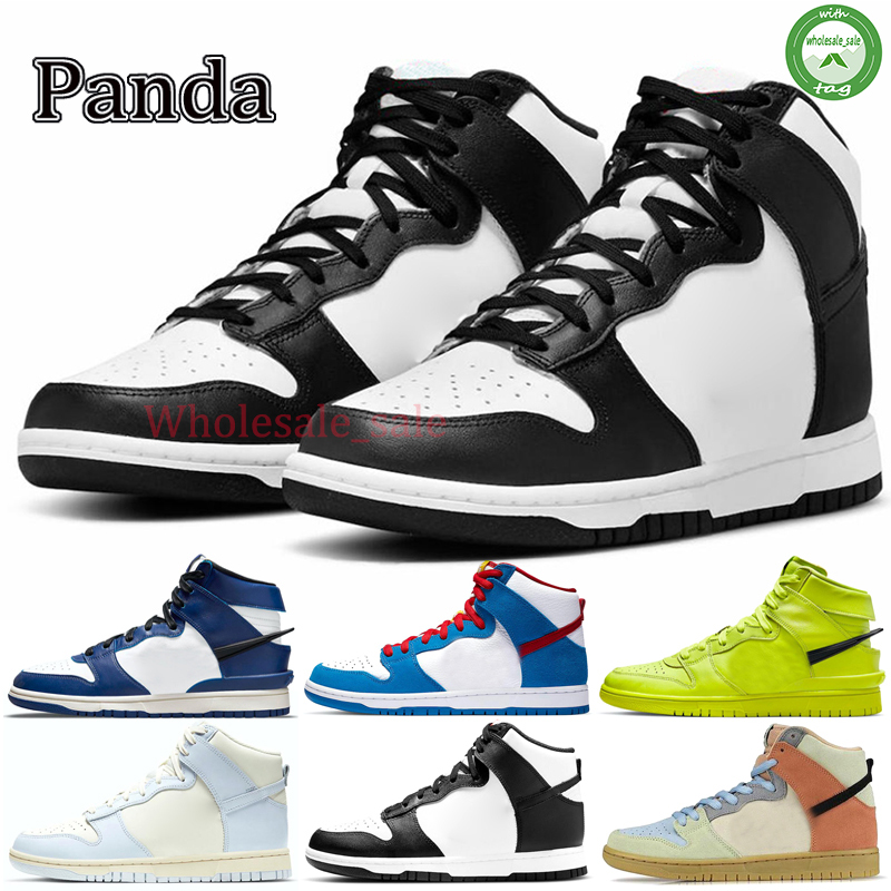 

2022 Mate Leather Desiger High Basketball Shoes Fashion Vintage Syracuse All Stars Project Unicorn Doraemon Panda Dream Team men women Sneakers Trainer, Panda 36-45