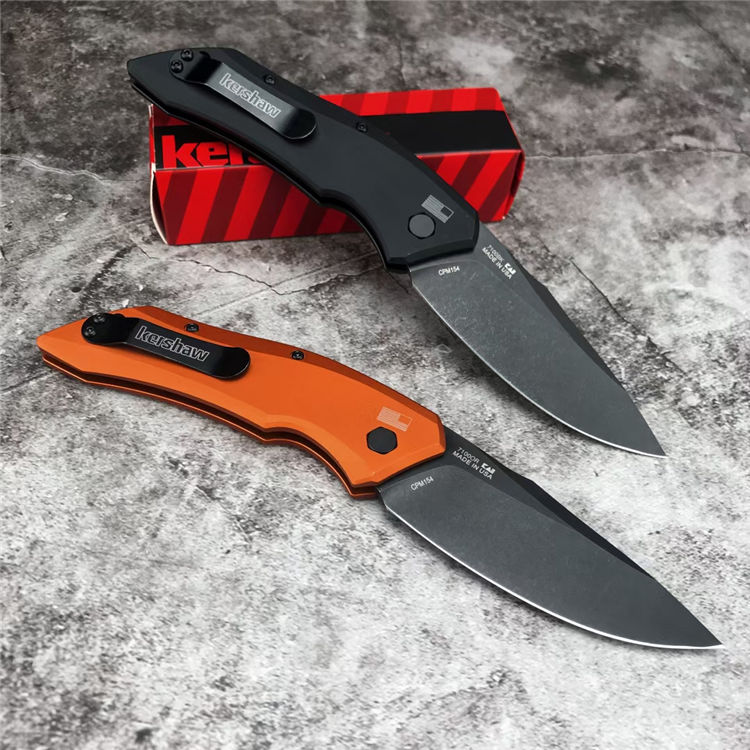 

Kershaw 7100 Automatic Folding knife CPM154 Blade aviation aluminum Handle Camping outdoor self-defense life-saving knives EDC Tool BM535 537 940