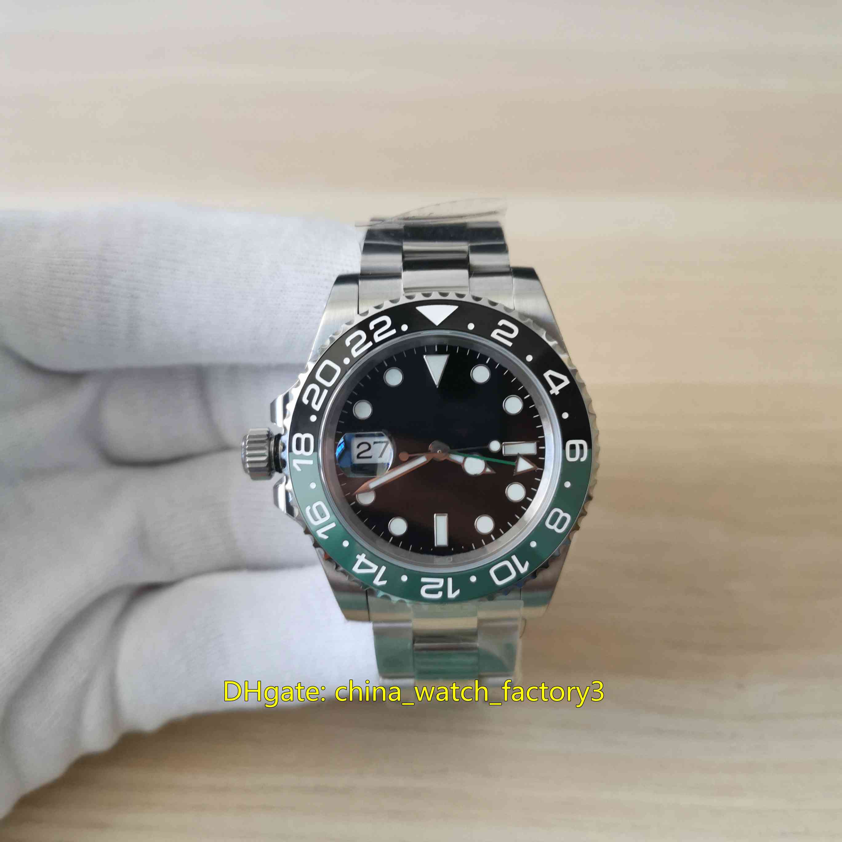 2022 New Model Left-Handed Watches 2 Style 40mm GMT Sprite 126720 126720VTNR Ceramic Bezel CAL.3285 Movement Mechanical Automatic Mens Watch Men