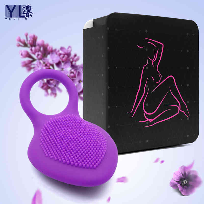 Massager Vibrator Charging vibration lock sperm ring massage penis USB multi frequency delay men's Silicone sex products-image-776036269