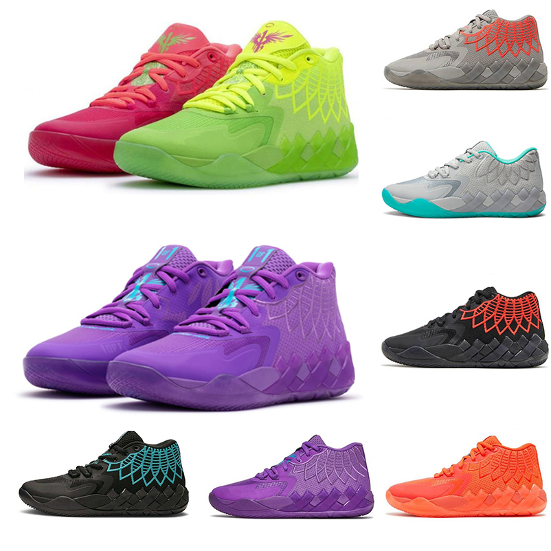 

MB.01 LaMelo Ball Basketball Shoes Mens Sneakers Sneaker LO UFO Black Blast Buzz City Rock Ridge Red Rick And Morty Not From Here Queen City Men Trainers Sports Shoe, Color#5