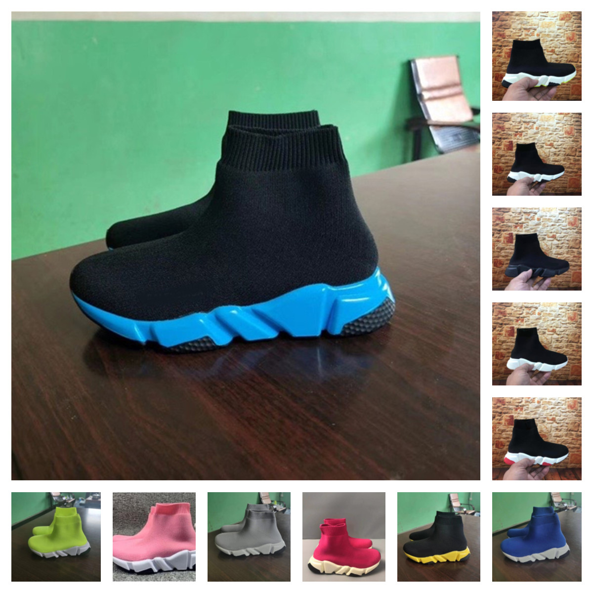 

Designer Kids casual shoes 2.0 speed trainer boys girls sock boots socks boot speeds shoe runners runner sneakers Knit baby toddler 1.0 Walking triple Black White Red, Do not choose;other color;contact with m