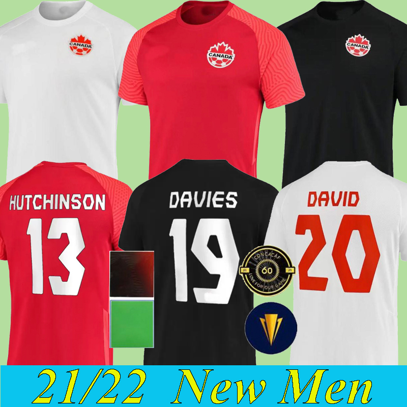 

21 22 Canada Soccer Jerseys DAVIES National Team Home Away White Red Third Black 2021 2022 Latest DAVID LARIN CAVALLINI LARYEA MILLAR HOILETT Men Football Shirts