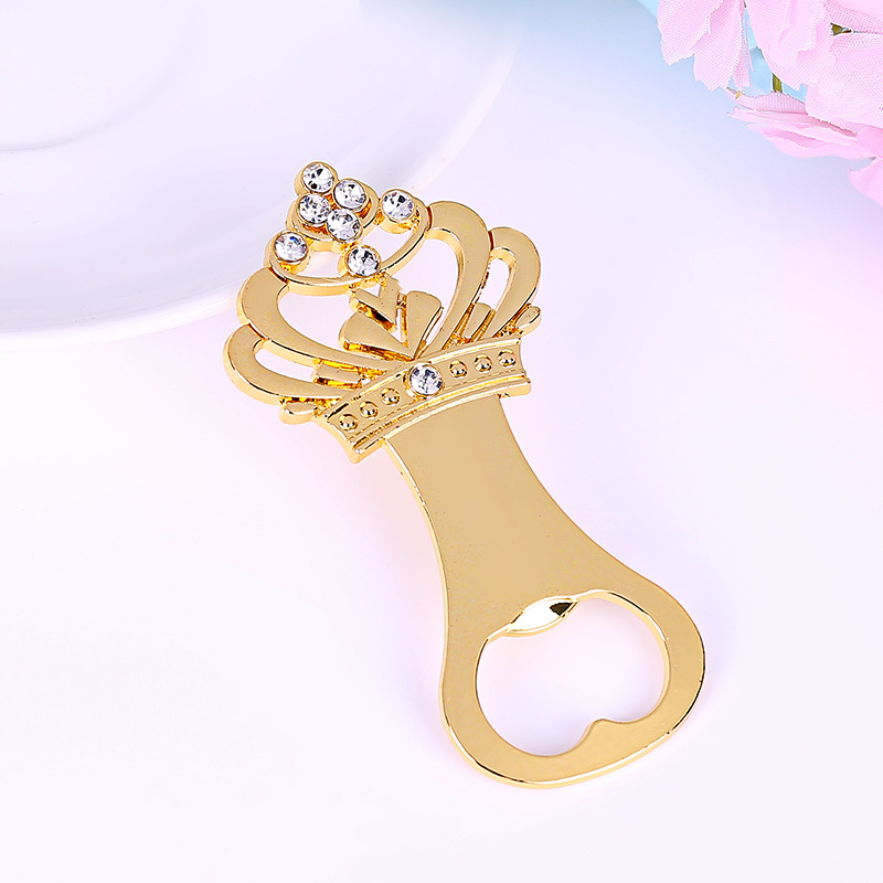 

Gold Crown Bottle Opener Wedding Party Favors for Guests Anniversary Supplies