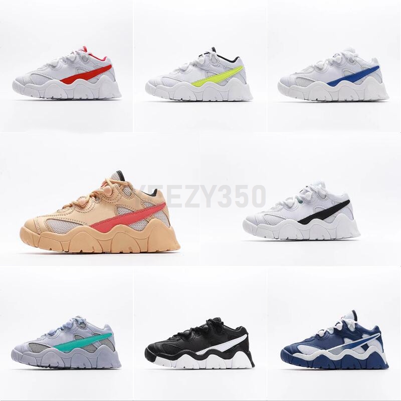 

Kids Barrage Low Sneaker Vachetta Tan Basketball Shoes Children Boy Supers Bowls LIV Rubber outsole Black Neptune Green USA White Girls Shoe