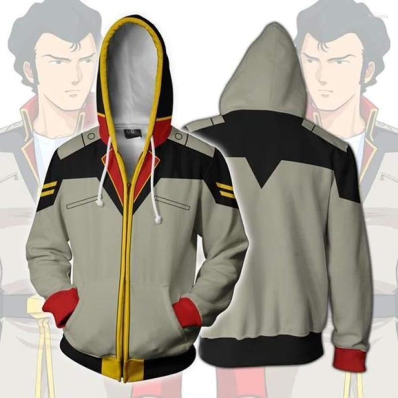 

Men' Hoodies & Sweatshirts Fashion MOBILE SUIT GUNDAM Cosplay 3D Printed Zip Hooded Jackets MenMen' Trix22