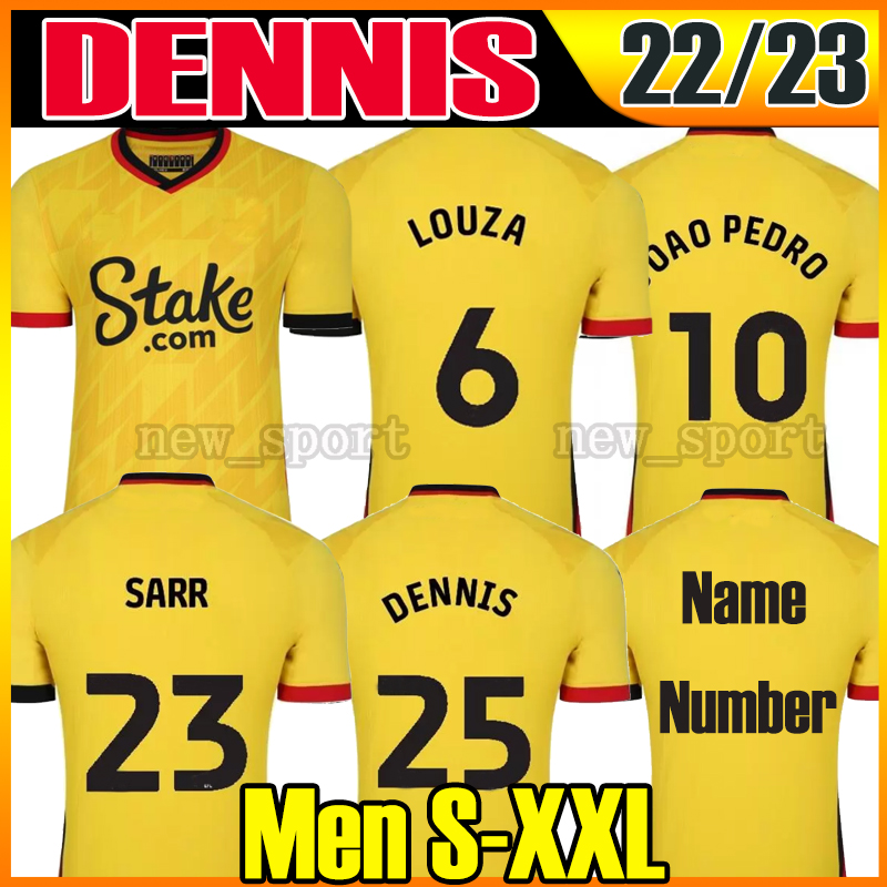 

22 23 DENNIS soccer jersey home yellow 2022 2023 camiseta de futbol LOUZA Joao Pedro SARR football shirt uniform, 2 lafc