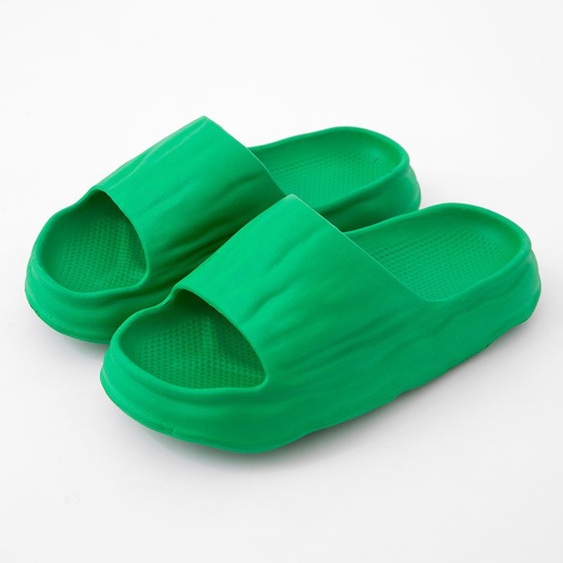 

Summer Slippers Lady EVA Soft Bottom Indoor Anti-Slip Silent Bathroom Bath Outdoor Shopping Comfortable Massage Feet, White
