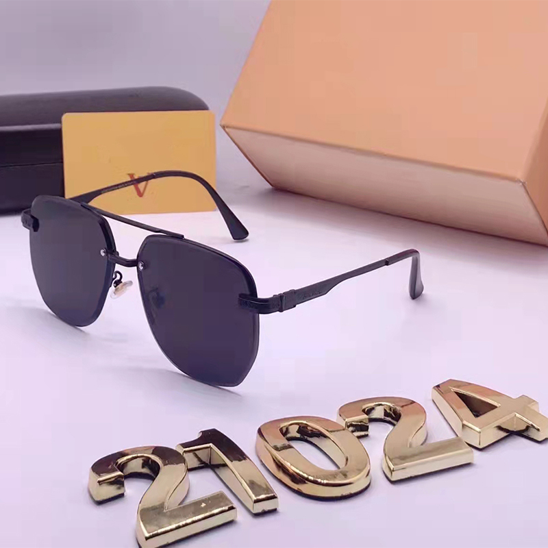 

Sunglasses Designer Men Eyewear Sun Glasses For Mens Woman summer ray Sunglasses Designers Womens Man Brown Cases Black Metal Frame Dark 50mm Lenses