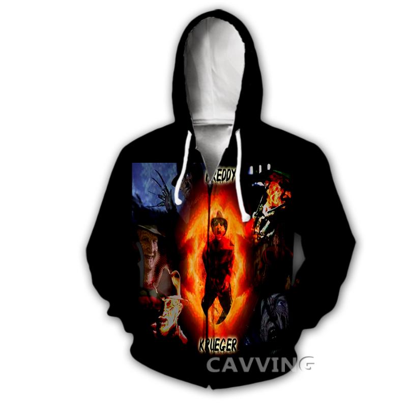 

Men' Hoodies & Sweatshirts 3D Print Horror Movie Freddie' Nightmare The Killer Zipper Sweatshirt Harajuku Hoodie For Men/womenMen, 08