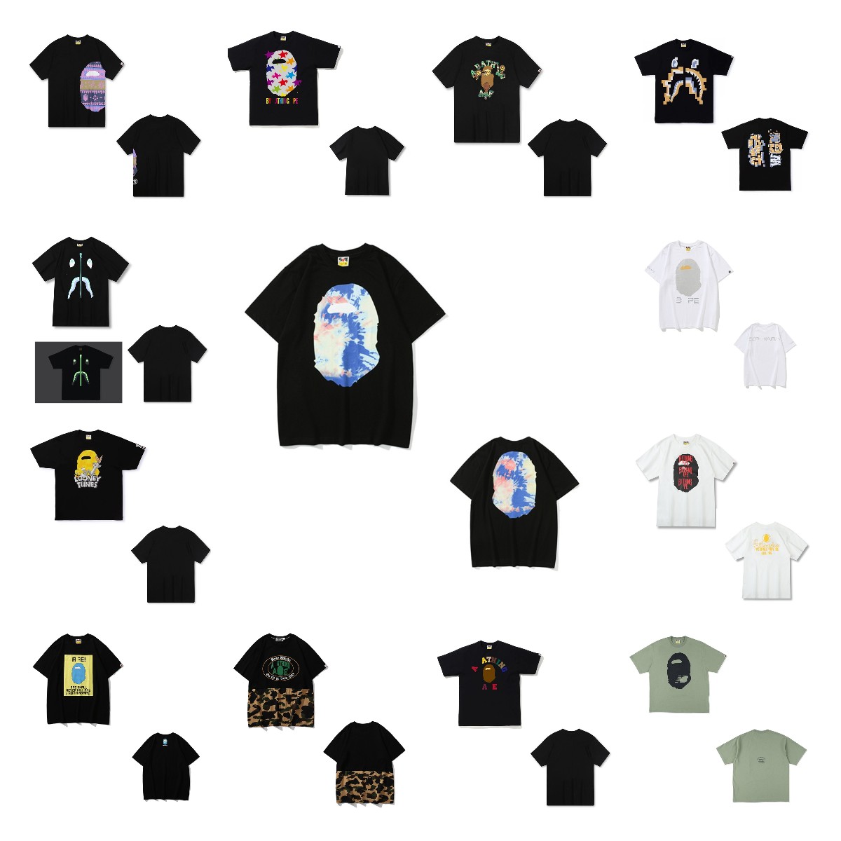

Apes Men's T-Shirt Letter Print Casual Summer t shirt Breathable Short Sleeve Hip Hop Street Women's tShirt 2022 New 0204120503, 1pcs buttons