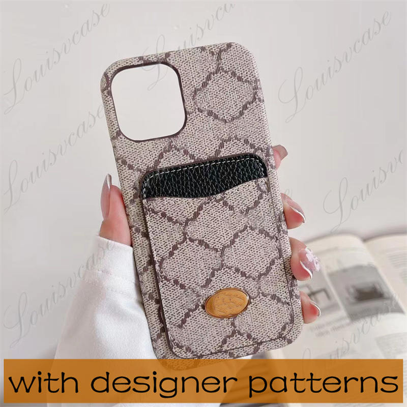 

Luxury Designer Cell Phone Cases with Card Pocket for Iphone 14 14promax 14plus 13 12promax x xsmax 11 12 13pro Leather G Letters Designers S22 S21ultra Note20ultra, Style 1 with g logo