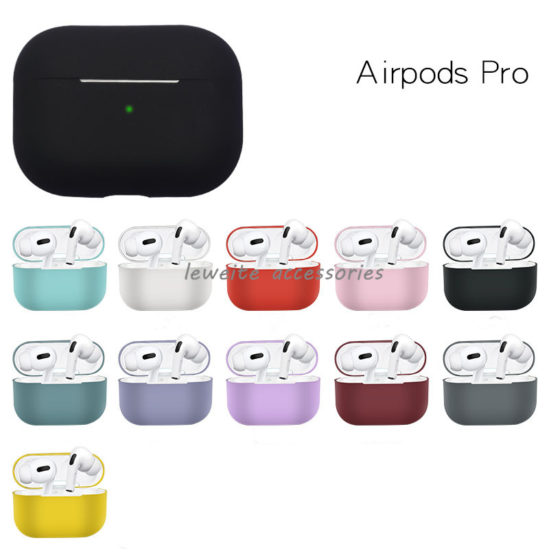 

Headset Accessories AirPod Pro Case Silicone Protective Shockproof Cases Cover Skins for Apple AirPods Pro [Front LED Visible]