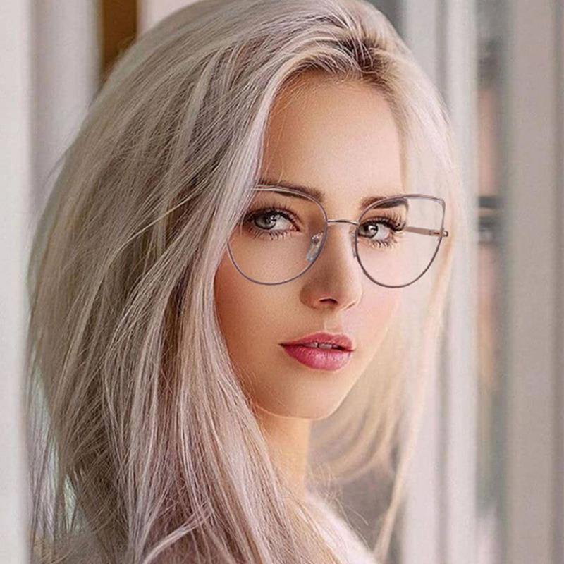

Sunglasses COHK Vintage Myopia Glasses Prescription Eyeglasses Frame Women 2022 Cat Eye Optical Computer Shortsighted Eyewear Degree -1.0