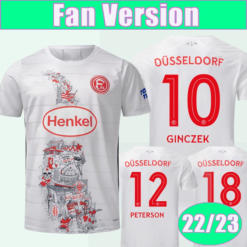 

22 23 Fortuna Dusseldorf Mens Soccer Jerseys Special Edition GINCZEK KLAUS PETE BODZEK PLEDL Football Shirt Adult Short Sleeve, Tbb9117 22 23 special edition no patch