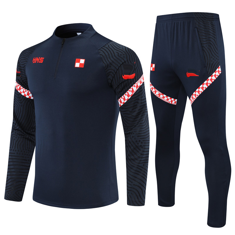 

21 Croatia national football team Men's Tracksuits LOGO embroidery soccer Training clothing outdoor jogging shirt, No 1