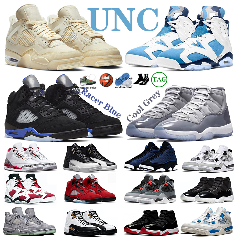 

women men basketball shoes 4s Black cat Sail Red Thunder Cardinal 2022 6s UNC Carmine 11s Cool Grey Concord 12s Playoffs 5s Racer 13s Brave Blue sports sneakers, 16