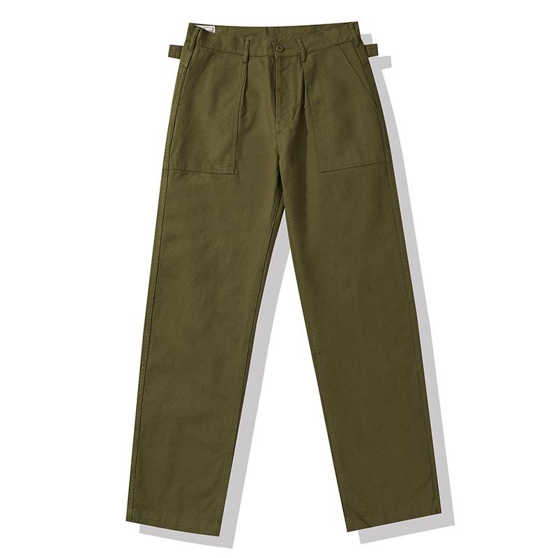 

Men's Pants Ok0902 Men Cargo Fashion Classical Vintage All-Match Overalls Sport Loose Tracksuit Jogger Military Style Chic TrousersMen's, Ok0902 army green
