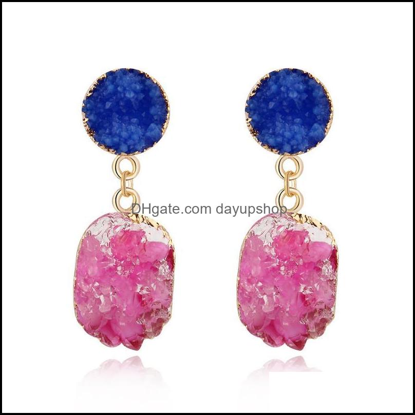 

Dangle Chandelier Earrings Jewelry Bohemian Stone Resin Drop Earring For Women Gifts Party Accessories Brinc Dhjpg