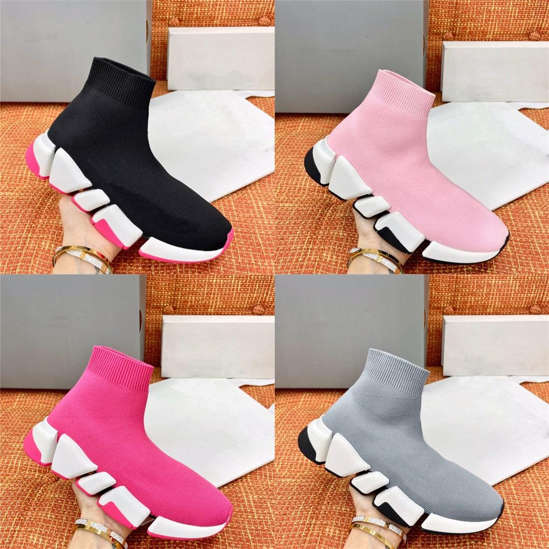 

2022 Designer Sock Casual Shoes Sports Speed Sneakers Fashion Shoes Top Quality Trainers 1 2 .0 Triple Luxury Brand Pdv ''balencaigas''shoe, Color4