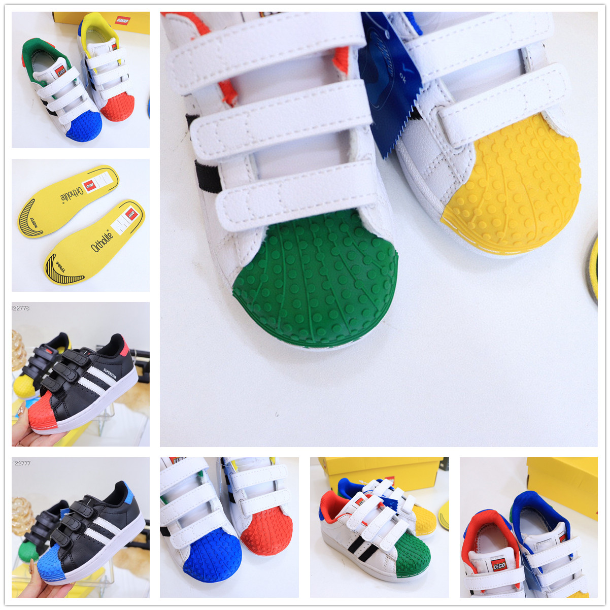 

Big Kids Shell Toe 360 lego Sneakers for Boys 360I Trainers Girls Skateboarding Shoes Children Skate Sports Toddler Boy Girl Shoe, 2 22-37