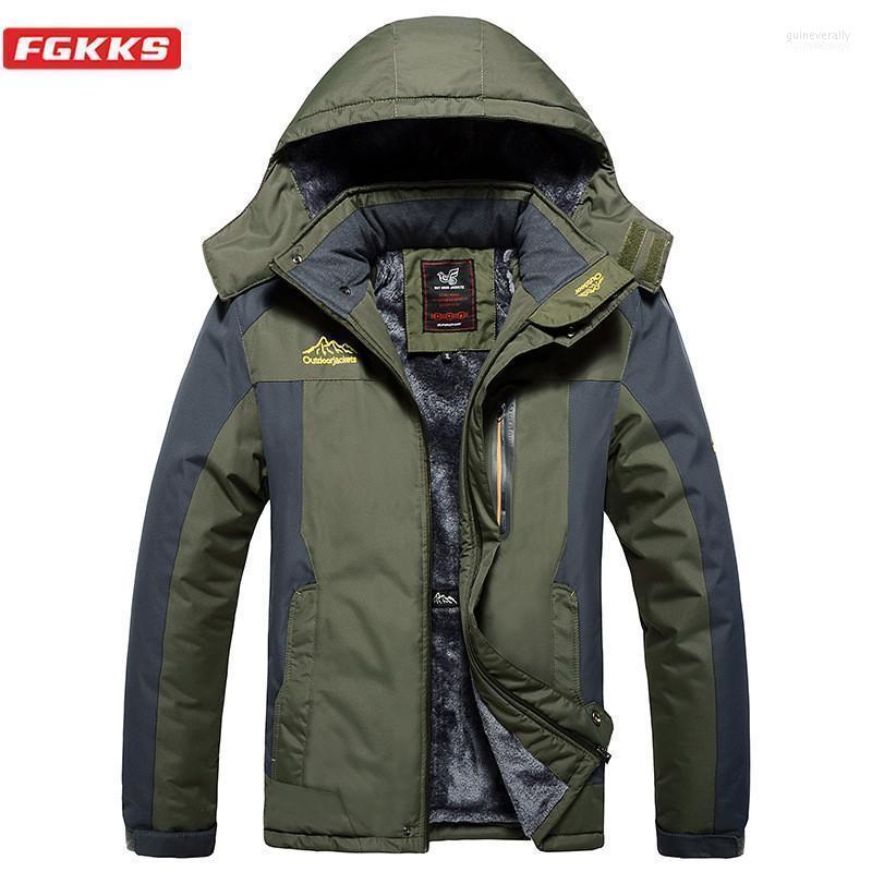 

Men's Down & Parkas FGKKS Winter Parka Men Casual Warm Hooded Coats Mens Fashion Outwear Windbreaker Thicken Brand Male Clothing1 Guin22, Cai blue