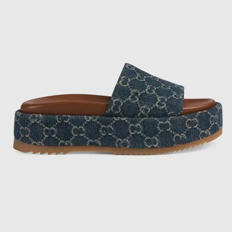 Designer Womens Mens G Slippers Slide Luxury Thick platform Embroidery Printed Flip Flops 10A Floral brocade fashion gear bottom sandals guccie outd