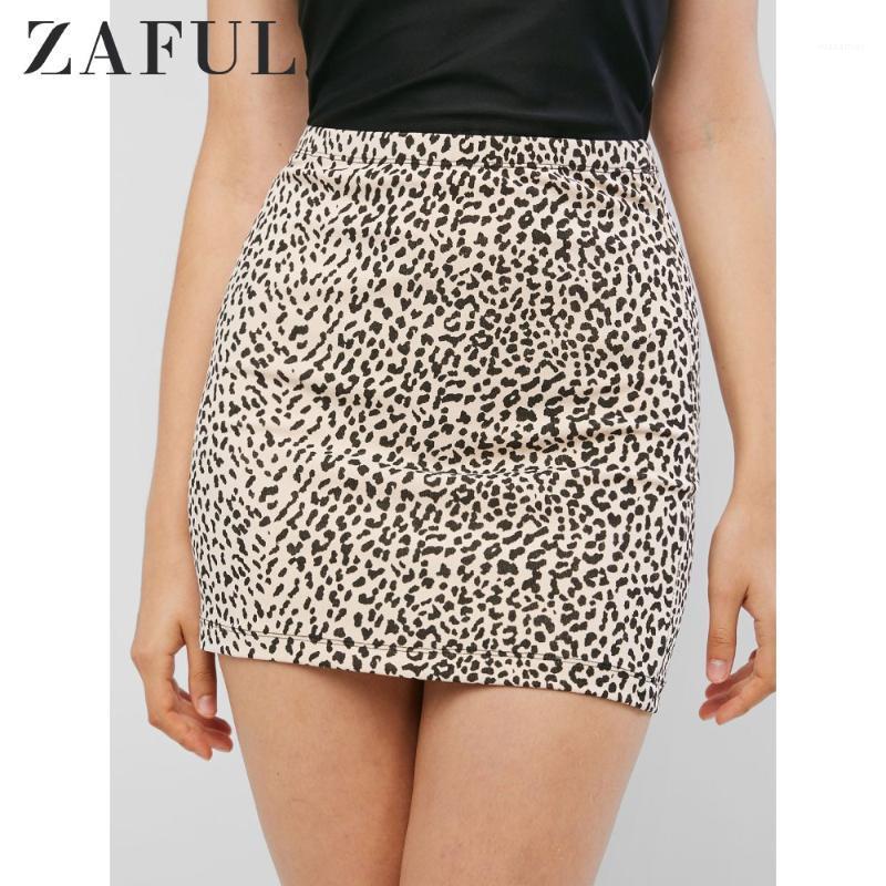 

Leopard Print Mini Sheath Skirt Wrap Satin Glamorous Women Bottoms High Waist For Lady 2022 Autumn Skirts