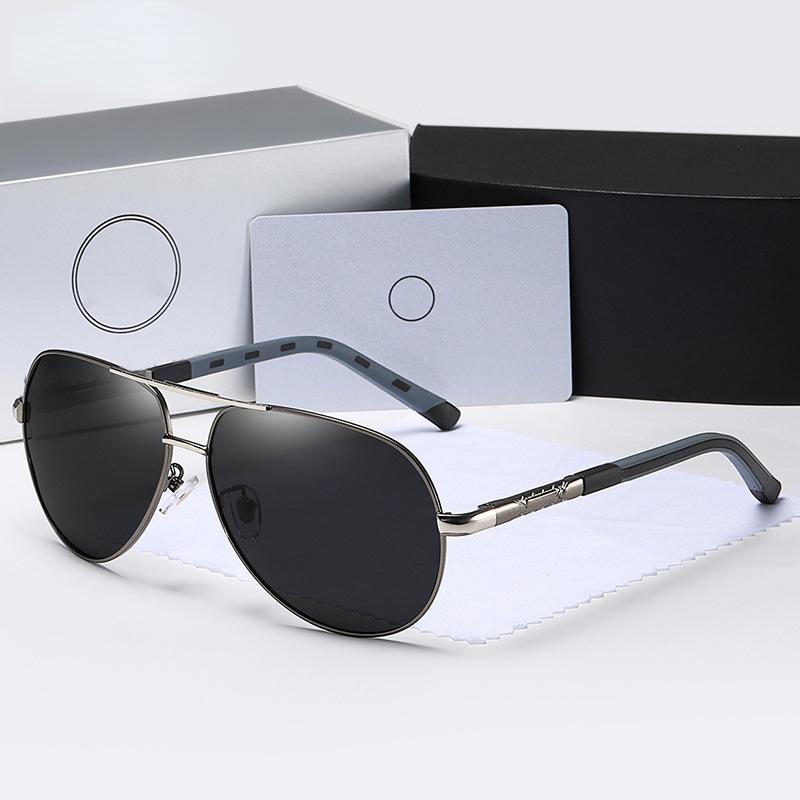 

Sunglasses Fashion Polarized Trend Retro Metal Spring Temple Driving Fishing For MenSunglasses