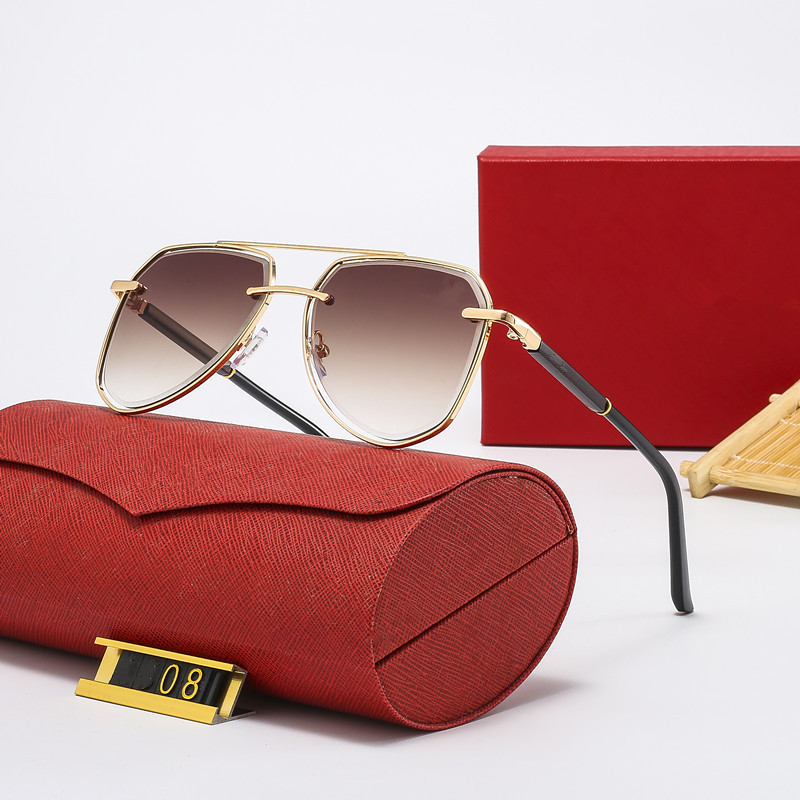 

Mens Designer Sunglasses Women Luxury Sun Glasses Plated Square Frame Brand Retro Polarized Fashion Goggle Occhiali Da Sole Firmati 7 Color Optional With Box 13