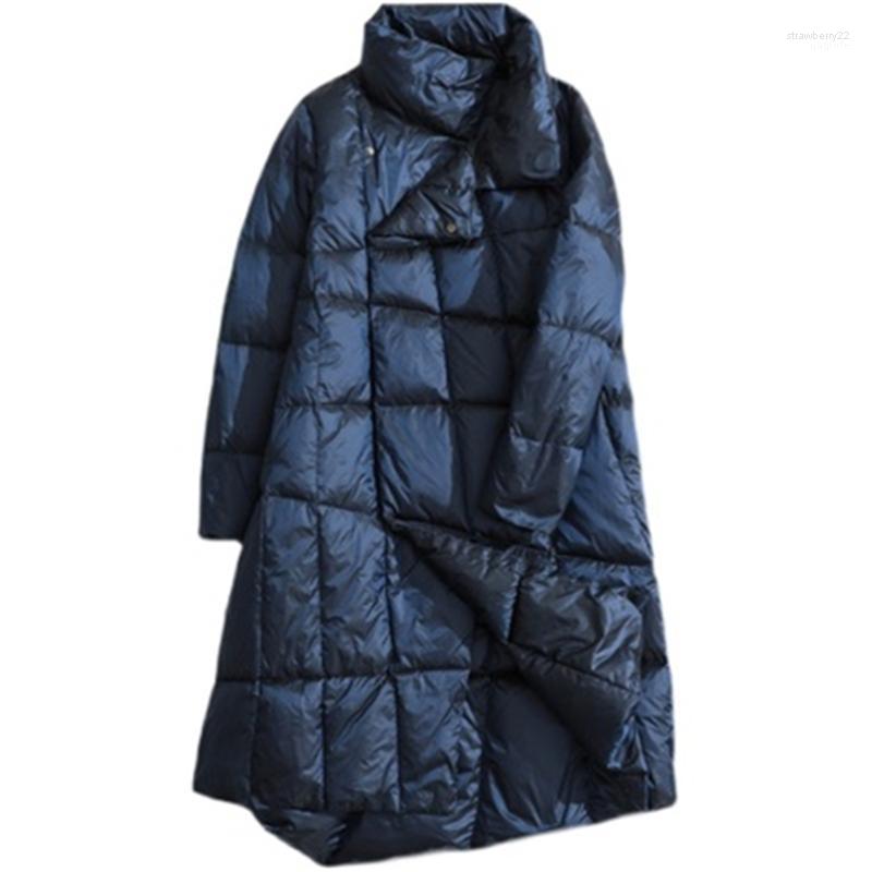 

Women' Down & Parkas 2022 Winter Coats Plus Size Thick Lady 90% White Duck Overcoats Trendy Slim Female Outerwear Clothing Stra22, Black