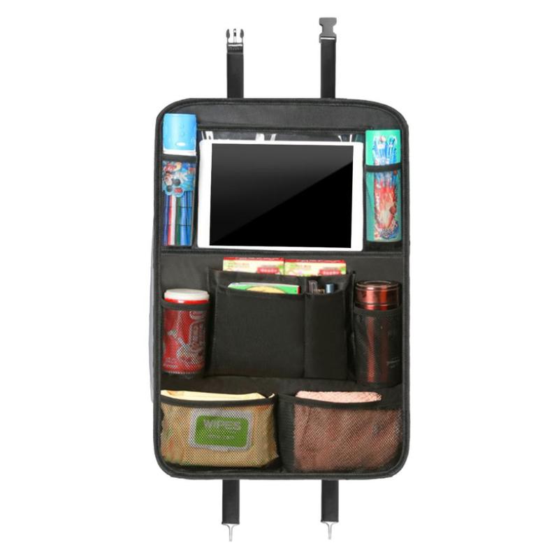 

Car Organizer With Transparent Tablet Holder Backseat Storage Bag 23.6 X 16.3 Inches Waterproof Durable Travel Accessori