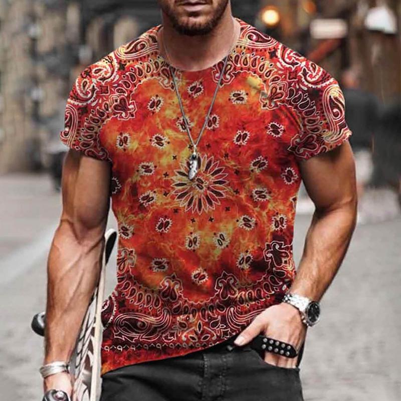 

Men's T-Shirts Men Clothes 2022 Mens Summer Print Short Sleeve T-shirt Casual Streetwear O Neck Tees Tops Male Tshirt Top, White;black