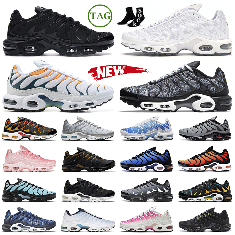 

Terrascape tn plus men women running shoes triple White grey blue Hyper Jade Kumquat Black Marina Sunset Gradient Barely Volt mens trainers outdoor sneakers, 30