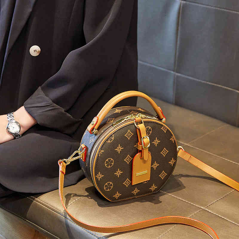 

women's bag summer new small round bag advanced sense of style, Brown