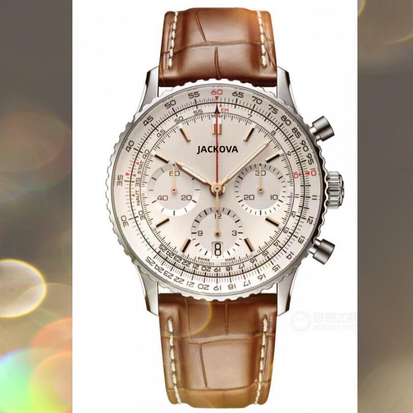 

On Sale Crime Premium Big Mens Sports Stopwatch Watches 45mm Quartz Movement Male Time Clock Leather Belt Limited Edition Gifts wristwatch, As pic