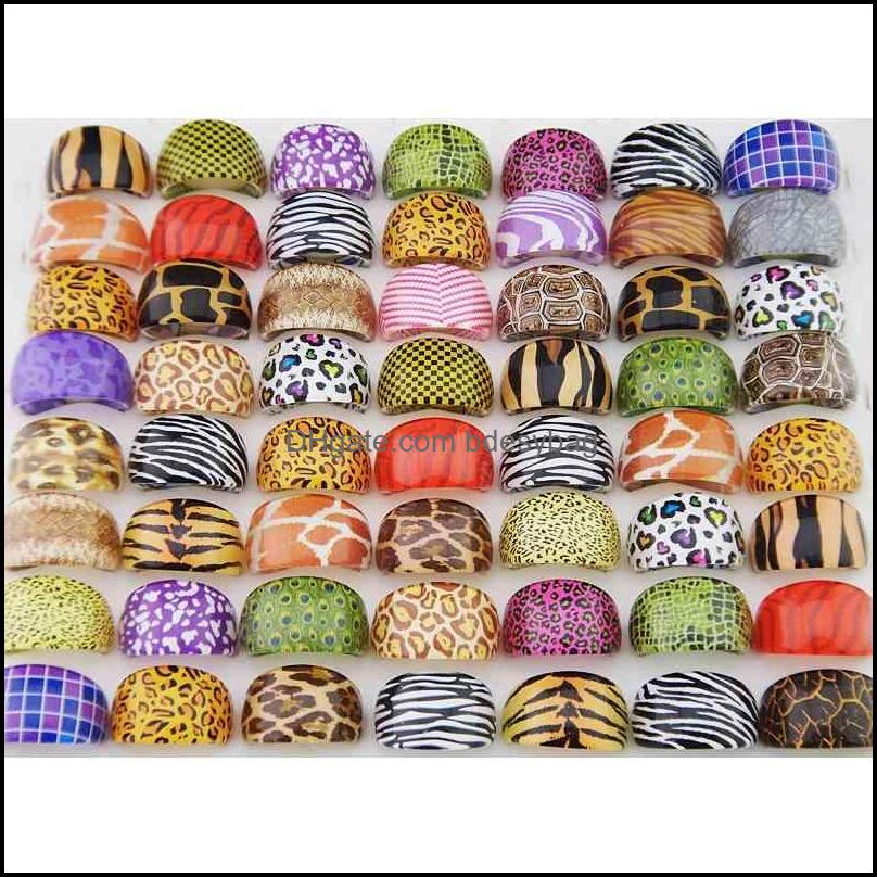 

Band Rings 100Pcs Whole Jewelry Mixed Lots Ring Womens Fashion Pattern Lovely Resin Lb411 Drop Delivery 2021 Bdesybag Dho3C