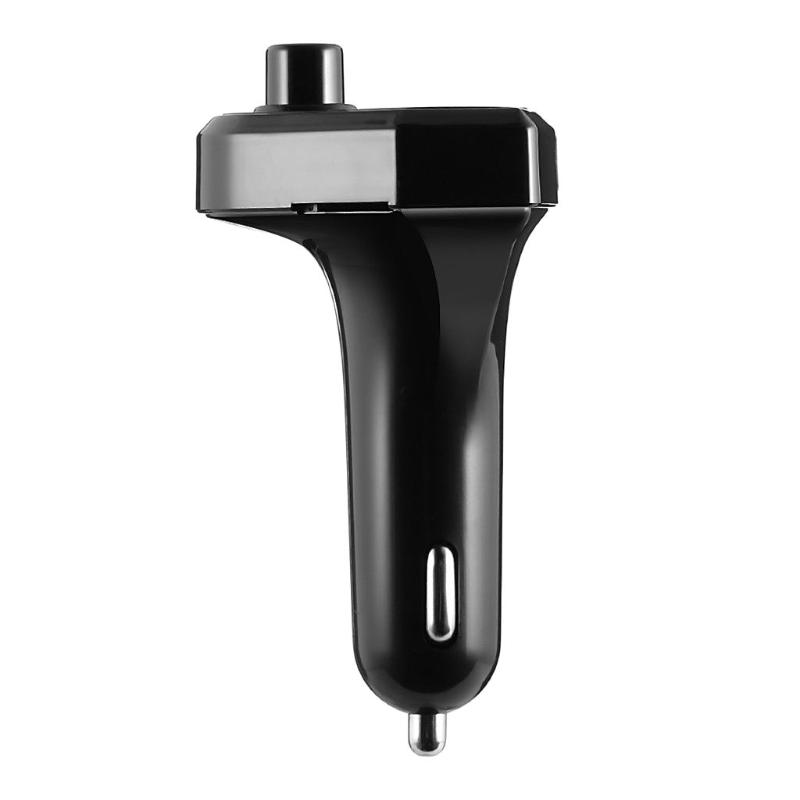 

Car Organizer Wireless Bluetooth FM Transmitter Dual USB Ports Music Player Black