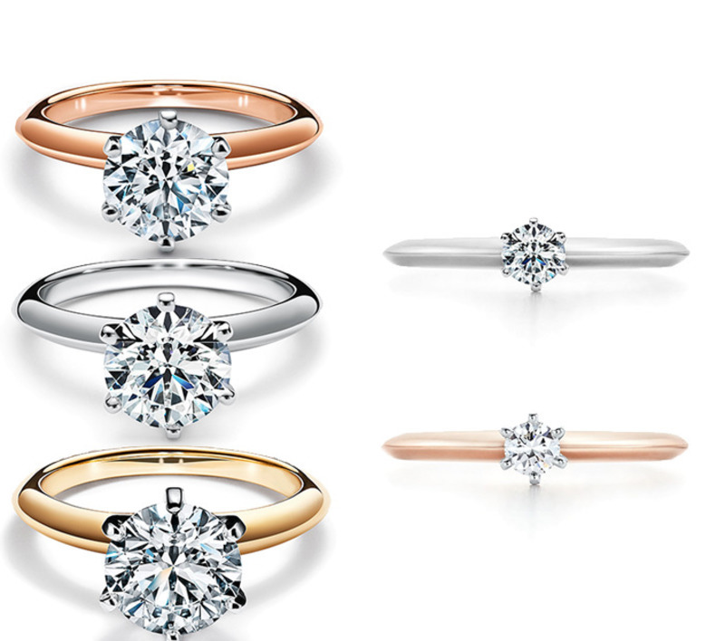 Women's Designer Luxury Unisex TI Fashion Style Ring Headpiece Silver Jewelry Band New Rings