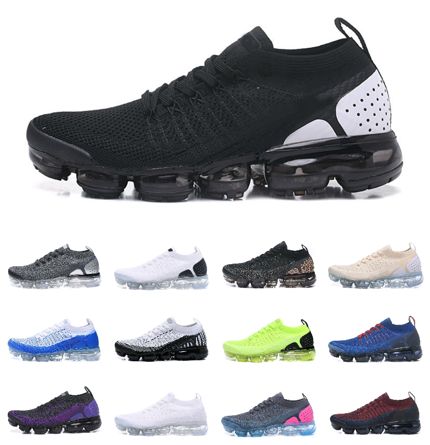 

Air Vapores Max Fly knit 2.0 3.0 Running Shoes Airmaxs Triple Black Metallic Gold Zebra Sail Oreo Sapphire Blue White Pure Platinum Men Women Designer Sneakers Trainers, Bubble package bag