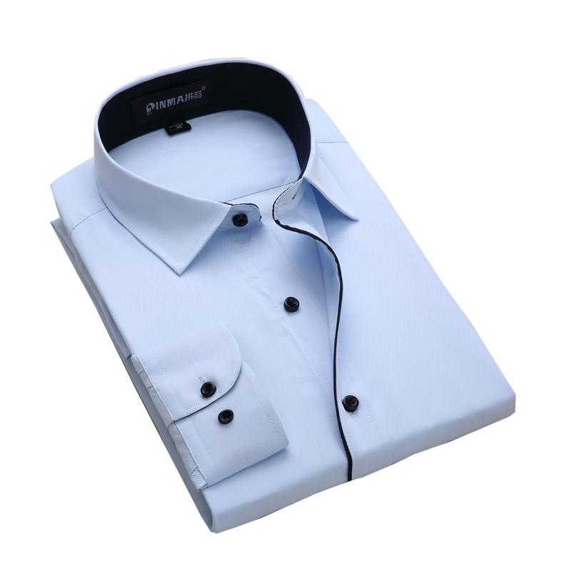 

Men's Dress Shirts Arrival Spring&Autumn Men Brand Clothes Solid Color Mens Long Sleeve Slim Fit Shirt Business SocialMen's, Czpm19016
